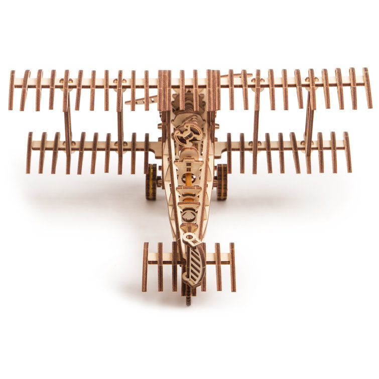 Wood Trick Plane Wooden 3D Mechanical Model Kit Puzzle